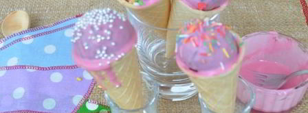 кейк-попсы в рожке для мороженого. Шаг 8