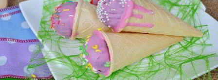 кейк-попсы в рожке для мороженого. Шаг 9