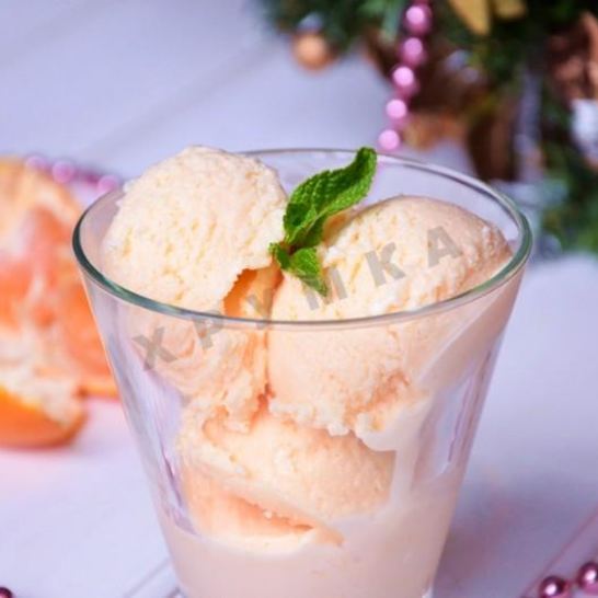 Рецепт легкого домашнего мороженого мандаринового