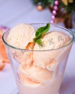 Легкое домашнее мороженое мандариновое