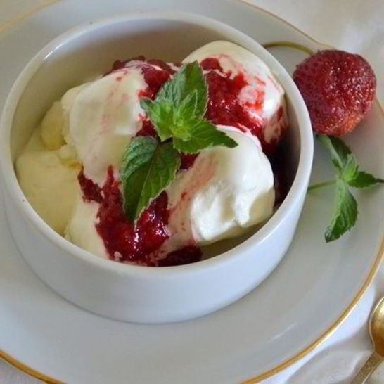 Рецепт мороженого с клубникой и малиной