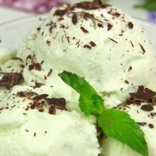 Рецепт мороженого с мятой и шоколадом