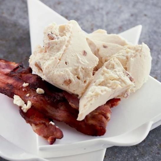 Рецепт мороженого со сладким беконом