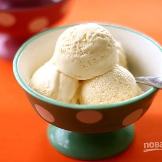 Рецепт мороженого ванильного