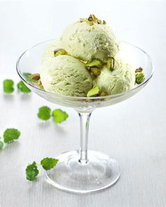 Сливочно-фисташковое мороженое