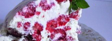 торт-мороженое с малиной. Шаг 8