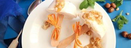 творожное мороженое с мягким грильяжем. Шаг 7