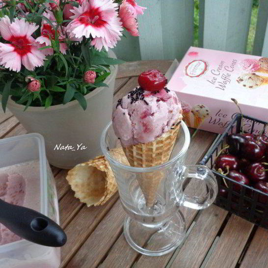 Рецепт вишневого мороженого