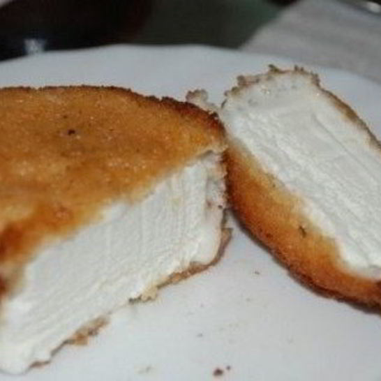 Рецепт жареного мороженого в панировочных сухарях