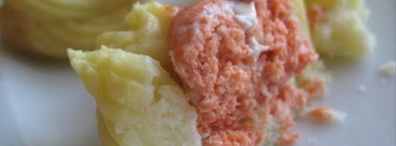 картофельные корзинки с рыбным муссом. Шаг 5