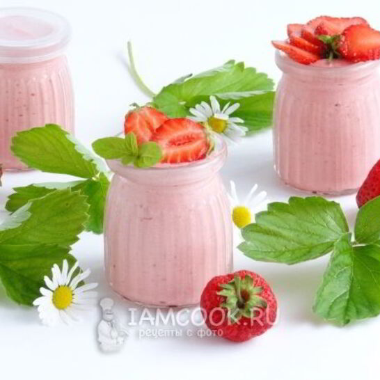 Рецепт клубнично-зефирного мусс