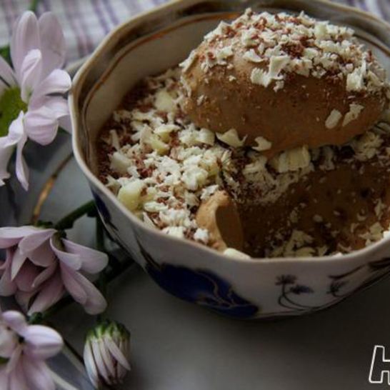 Рецепт кофейного крема-мусса с белым шоколадом