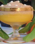 Мандариновое желе с шоколадным муссом