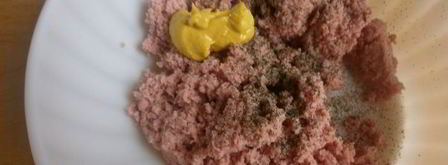 мусс два вкуса из творога и ветчины с инжиром. Шаг 2