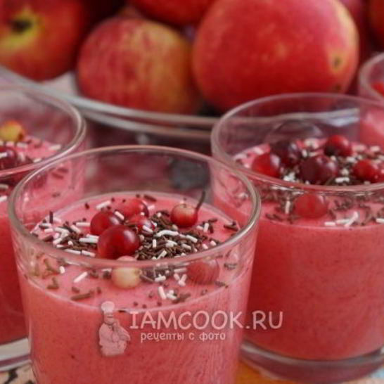 Рецепт мусса из клюквы с манкой