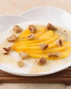 Мусс личи с манго в саке