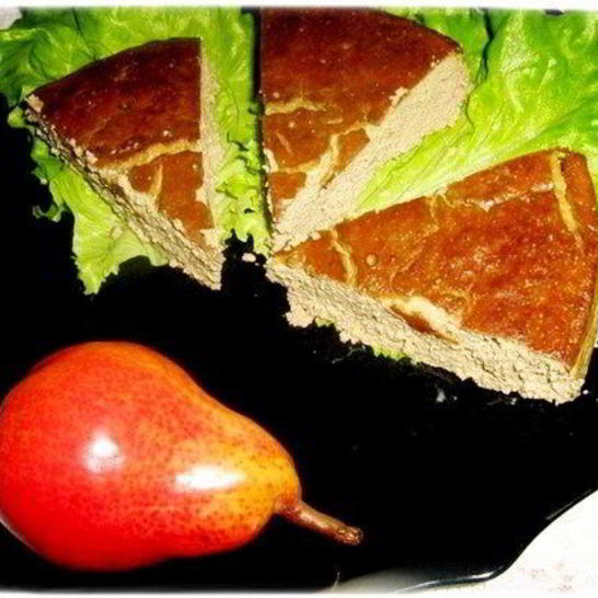 Рецепт печеночного мусса с грушами