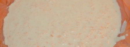 праздничный цукотто из форели с нежнейшим креветочным муссом, огурцом и сливочным кремом. Шаг 17