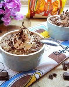 Шоколадно-сливочный мусс на манной крупе