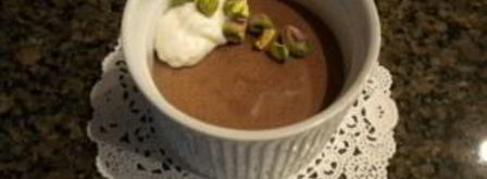 шоколадный мусс с кремом и фисташками. Шаг 5