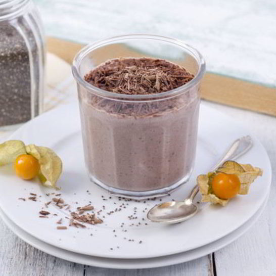 Рецепт шоколадного мусса с вишнями