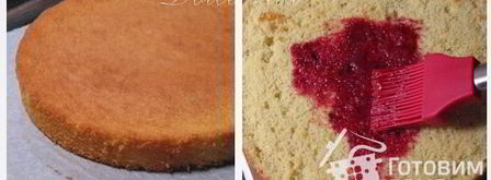 торт-мусс с черной смородиной. Шаг 19