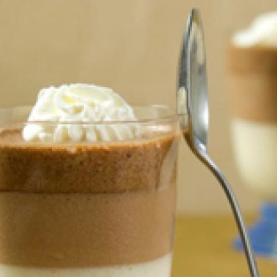 Рецепт трехцветного шоколадного мусса