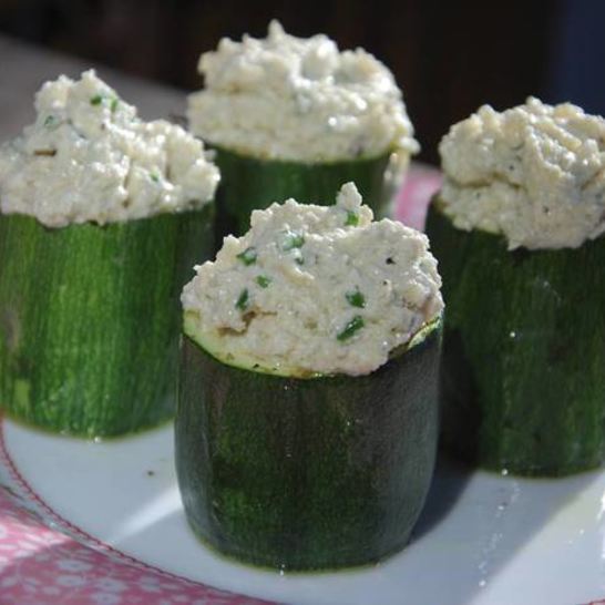 Рецепт цукини, фаршированные муссом из артишоков