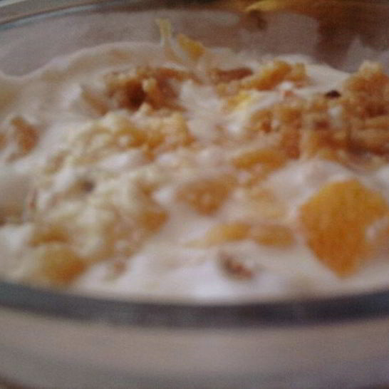 Рецепт творожно-апельсиновыыя мусс с меренгой и апельсинами