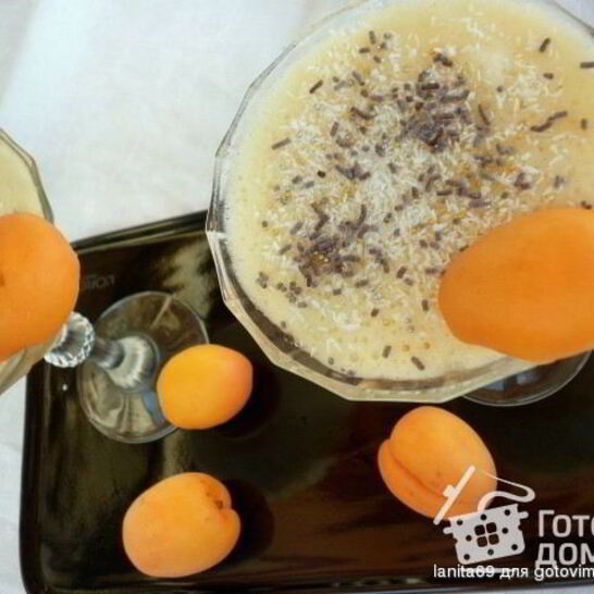 Рецепт яблочно-абрикосового мусс на сыворотке