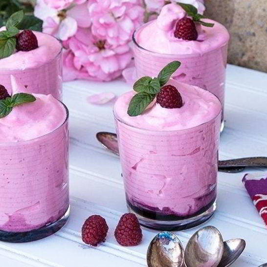 Рецепт ягодного мусса с белком