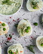 Яйца с муссом из рыбы