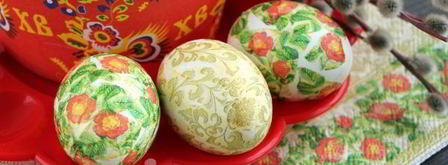 декупаж пасхальных яиц. Шаг 16