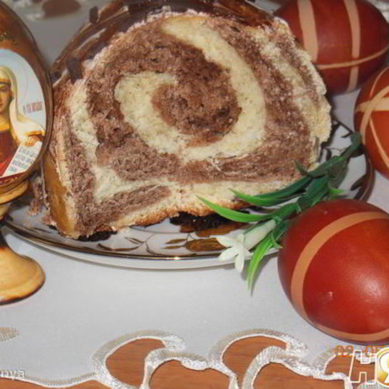 Рецепт двуцветного кулича