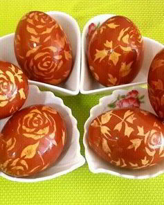 Красивые пасхальные яйца с рисунком