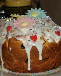 Кулич Пасхальный с изюмом