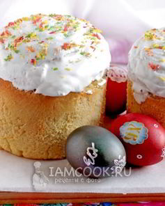 Куличи на сметане с апельсиновой цедрой и ликером