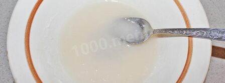 молочная глазурь на кулич. Шаг 3