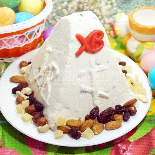 Рецепт пасхи с изюмом