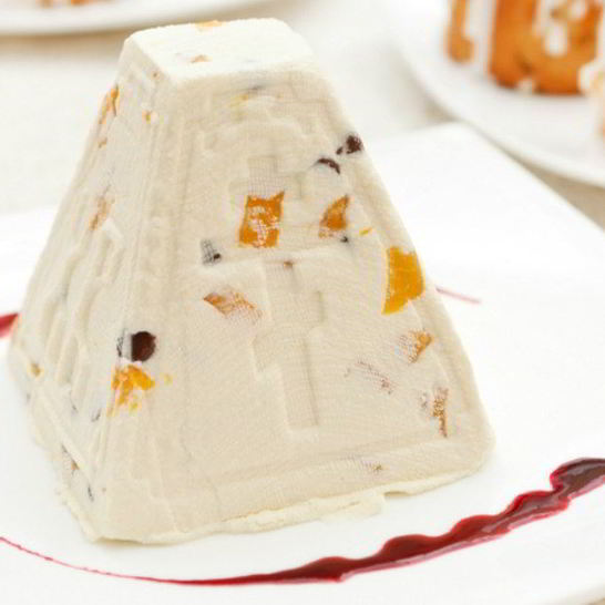 Рецепт пасхи творожной с миндалем и изюмом