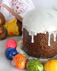 Пасхальный кулич на сгущенном молоке