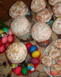 Пасхальные куличи с изюмом