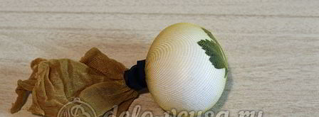 пасхальные яйца с листочками. Шаг 5