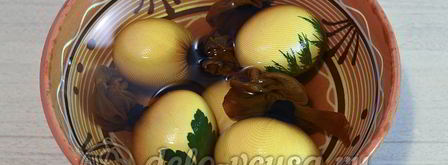 пасхальные яйца с листочками. Шаг 8