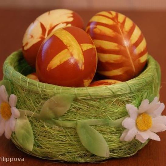 Рецепт пасхальных яиц