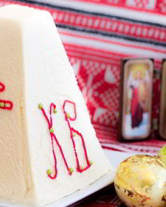 Царская творожная пасха с маковой начинкой