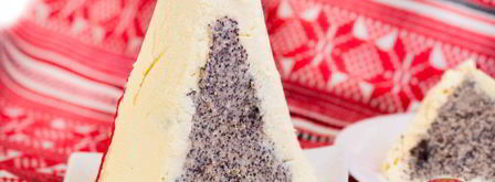 царская творожная пасха с маковой начинкой. Шаг 11