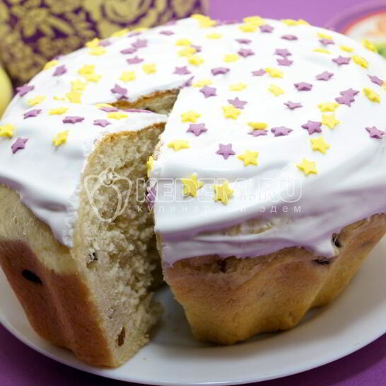 Рецепт вкусного пасхального кулича с изюмом