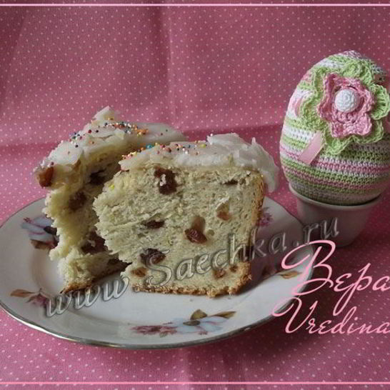 Рецепт заварного кулича без яиц