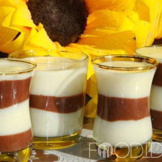 Рецепт пудинга шоколадно-ванильный